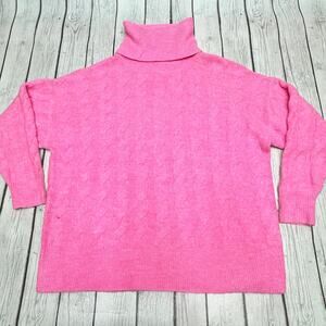 Snails and Cinnamon Oversized Pink Fuzzy Sweater Size Medium